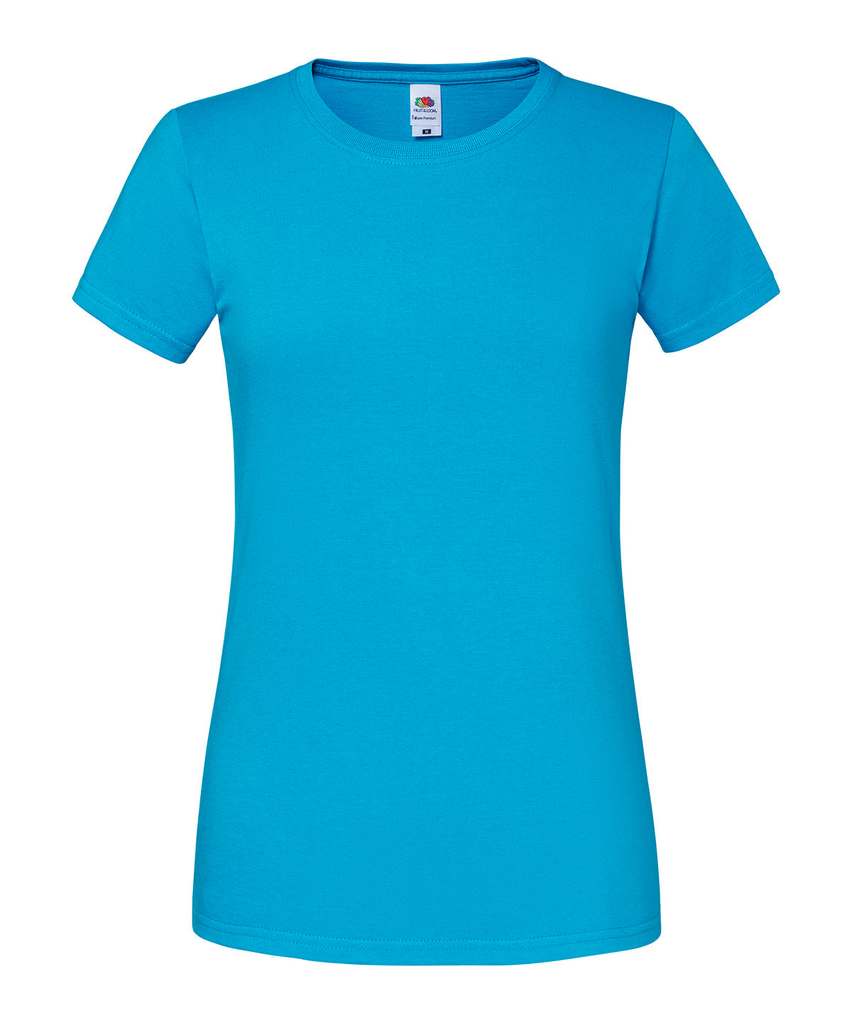 Womens Iconic 195 ringspun premium t-shirt | azure blue