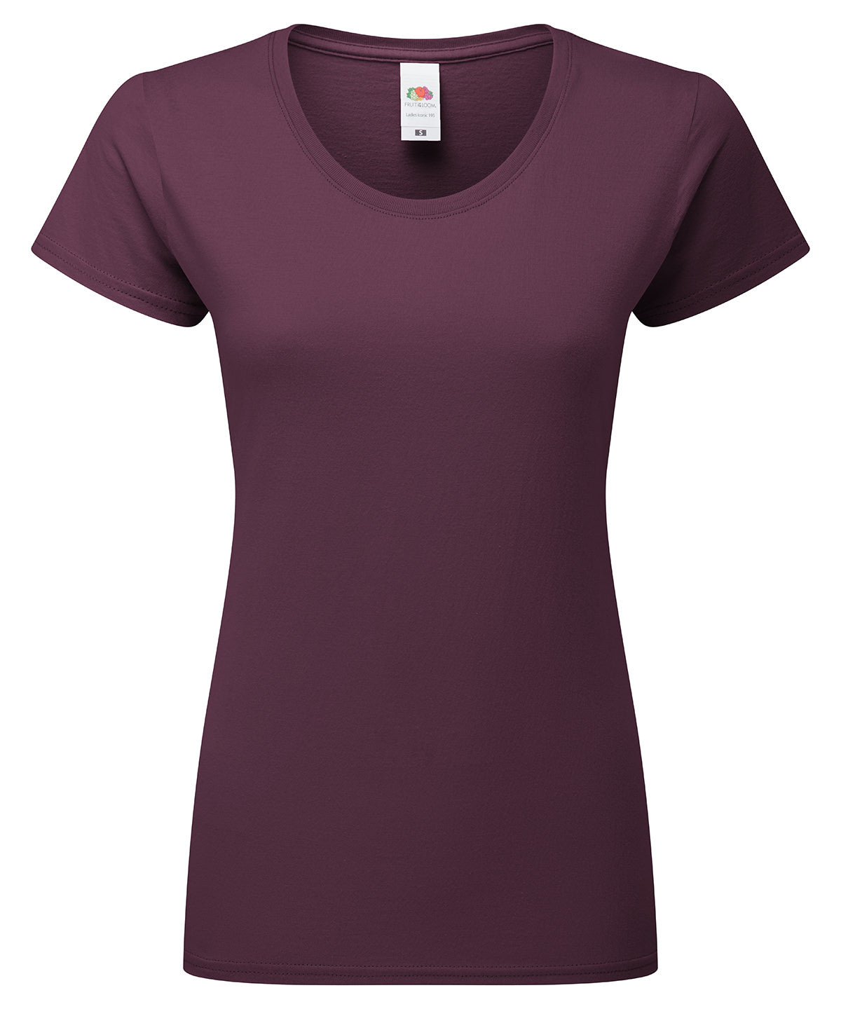 Womens Iconic 195 ringspun premium t-shirt | dark plum