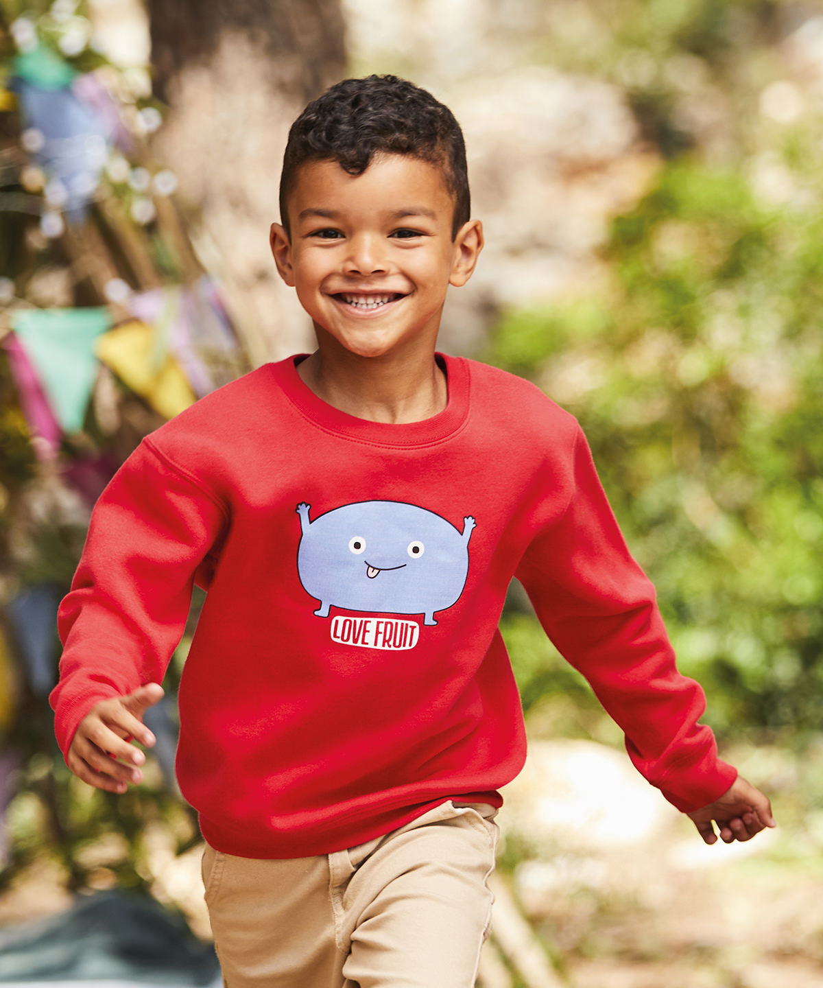Kids premium set-in sweatshirt | Bottle Green