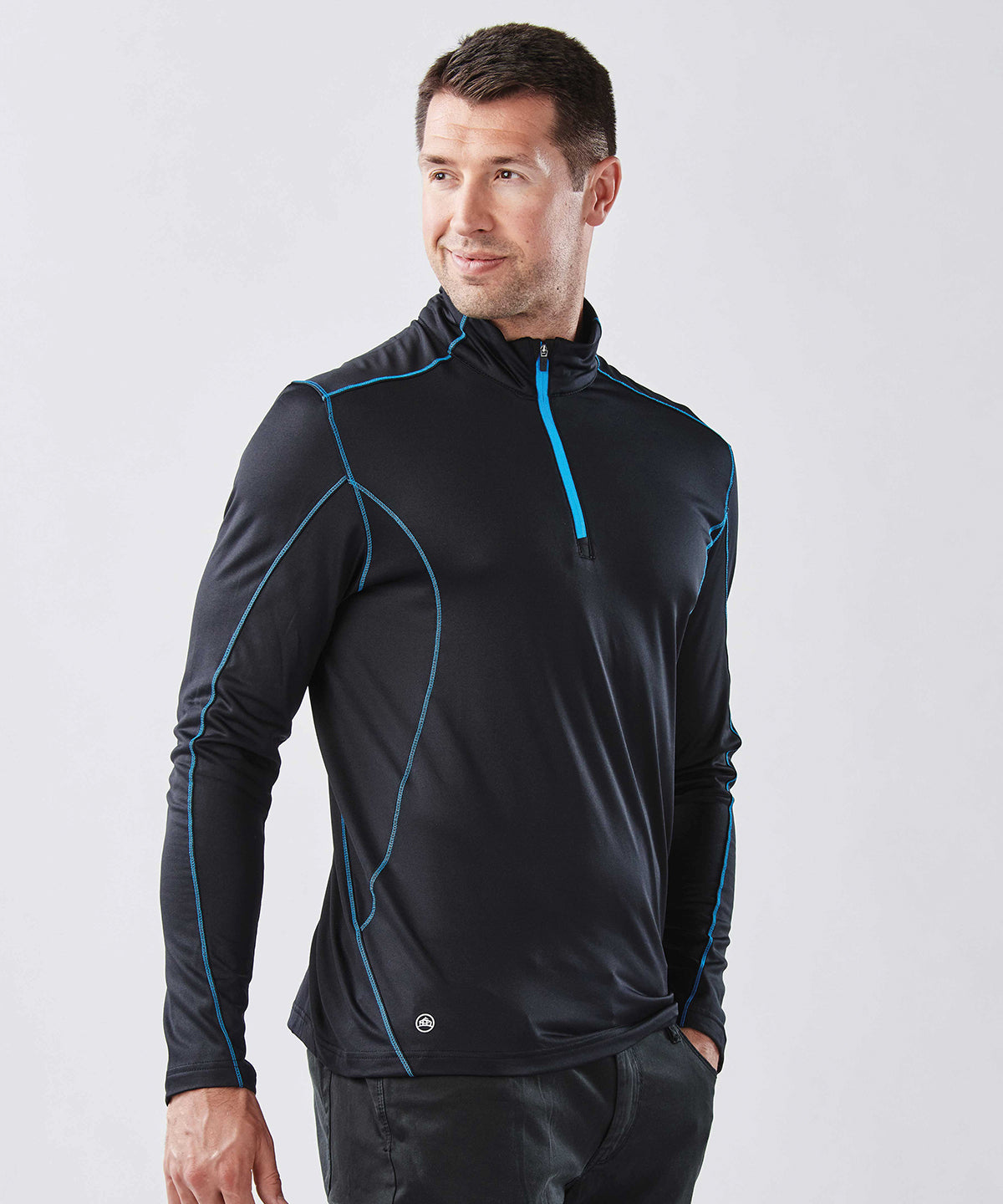 Pulse fleece pullover | black/red