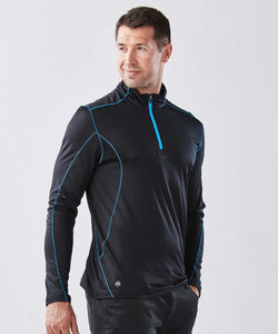 Pulse fleece pullover | black/red