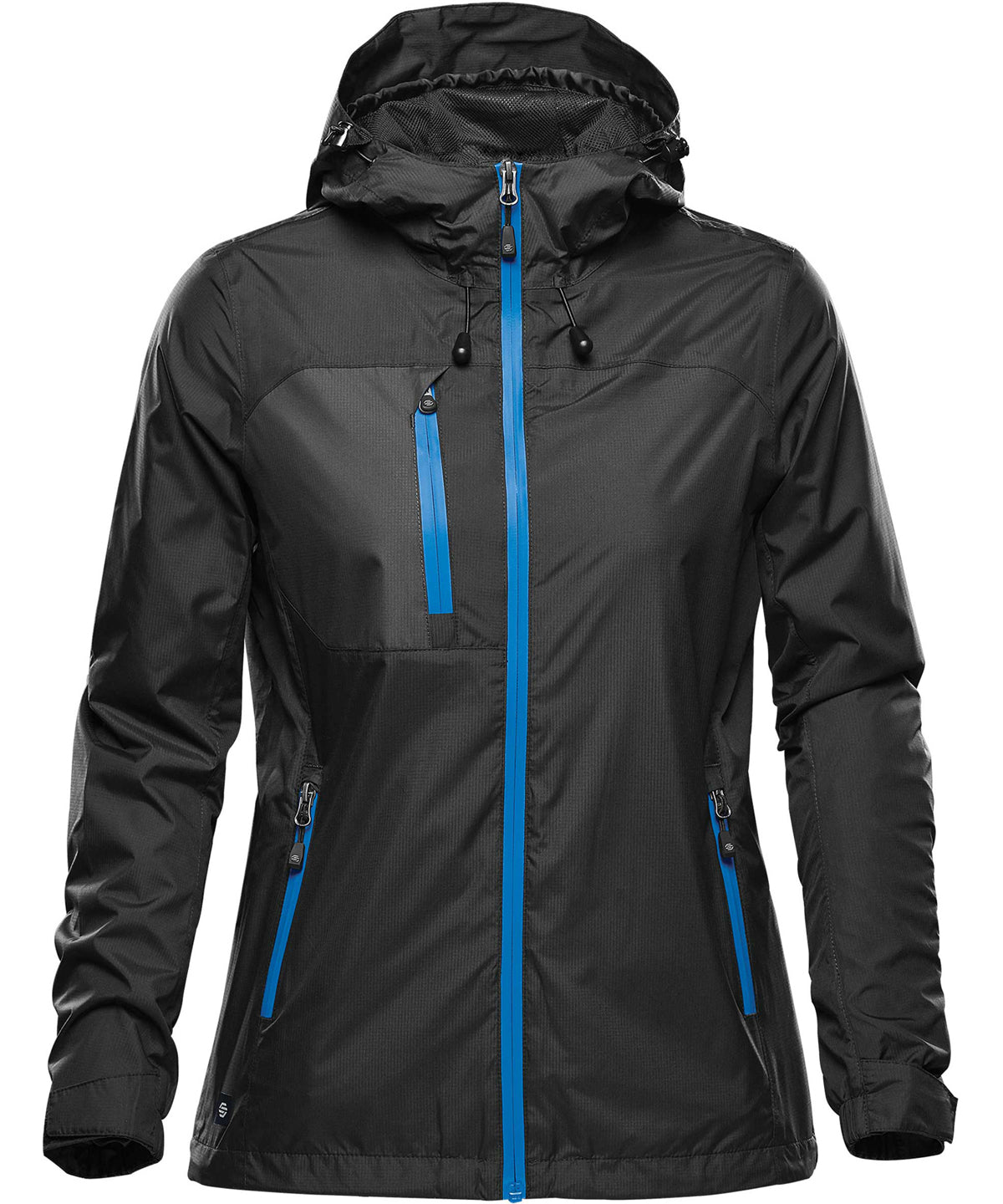 Womens Olympia shell | black/azure blue