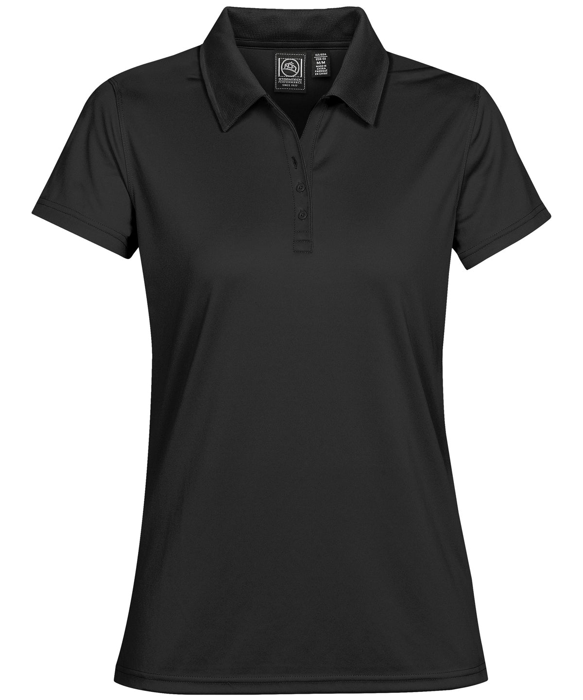 Womens Eclipse H2X-DRY® piqu polo | black