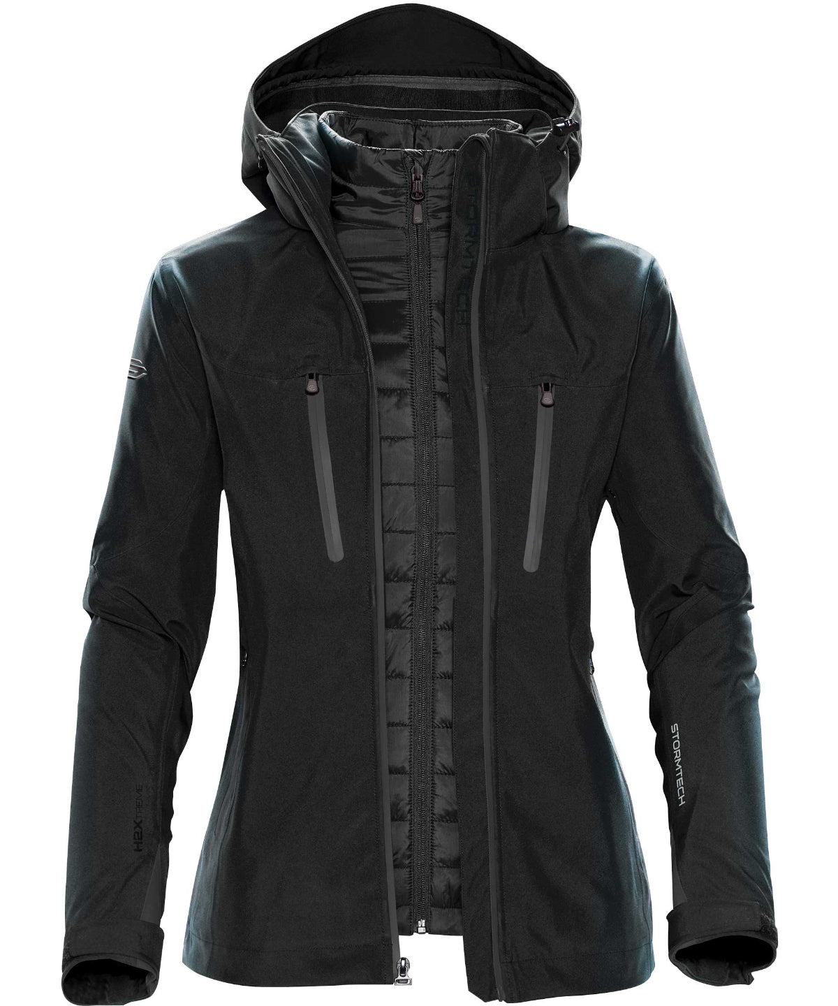 Womens Matrix system jacket | black/carbon