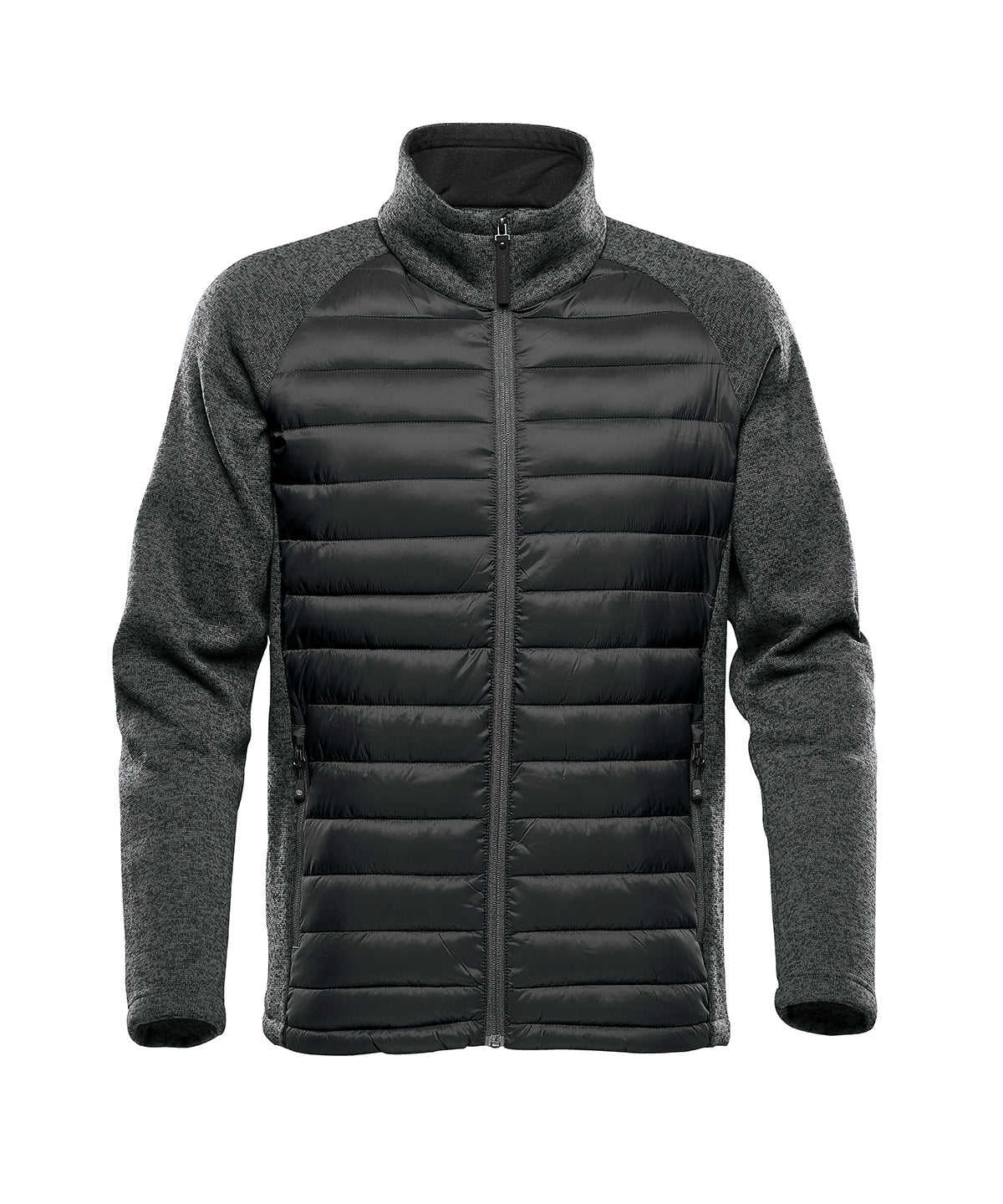 Narvik hybrid jacket | black/dolphin heather