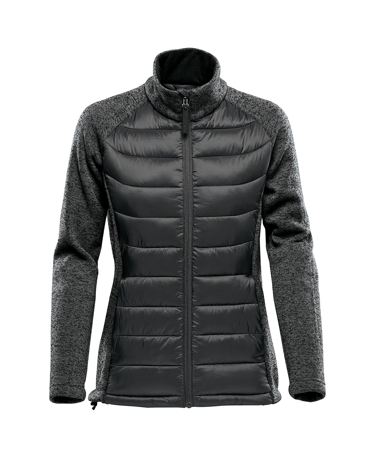 Womens Narvik hybrid jacket | black/dolphin heather