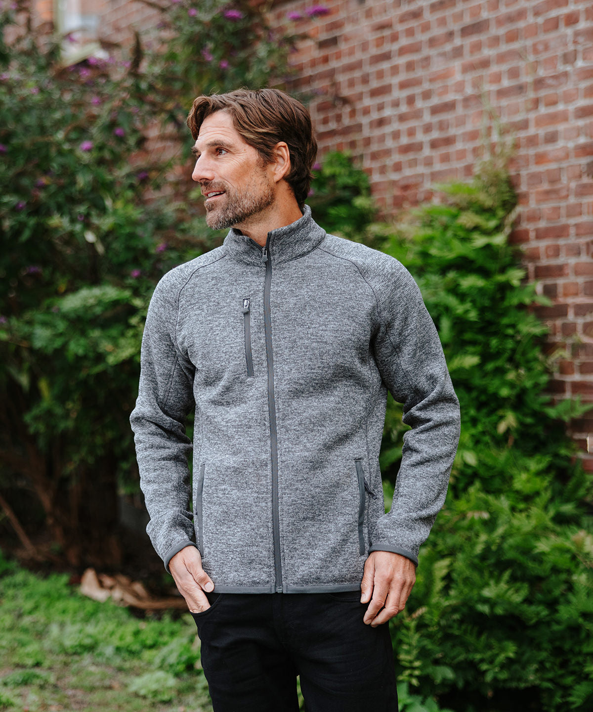Avalante full-zip fleece jacket | black heather
