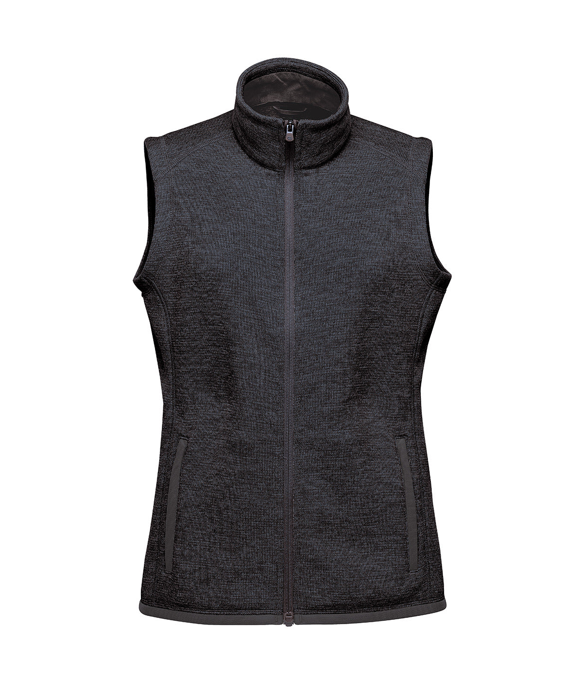 Womens Avalante fleece vest | black heather