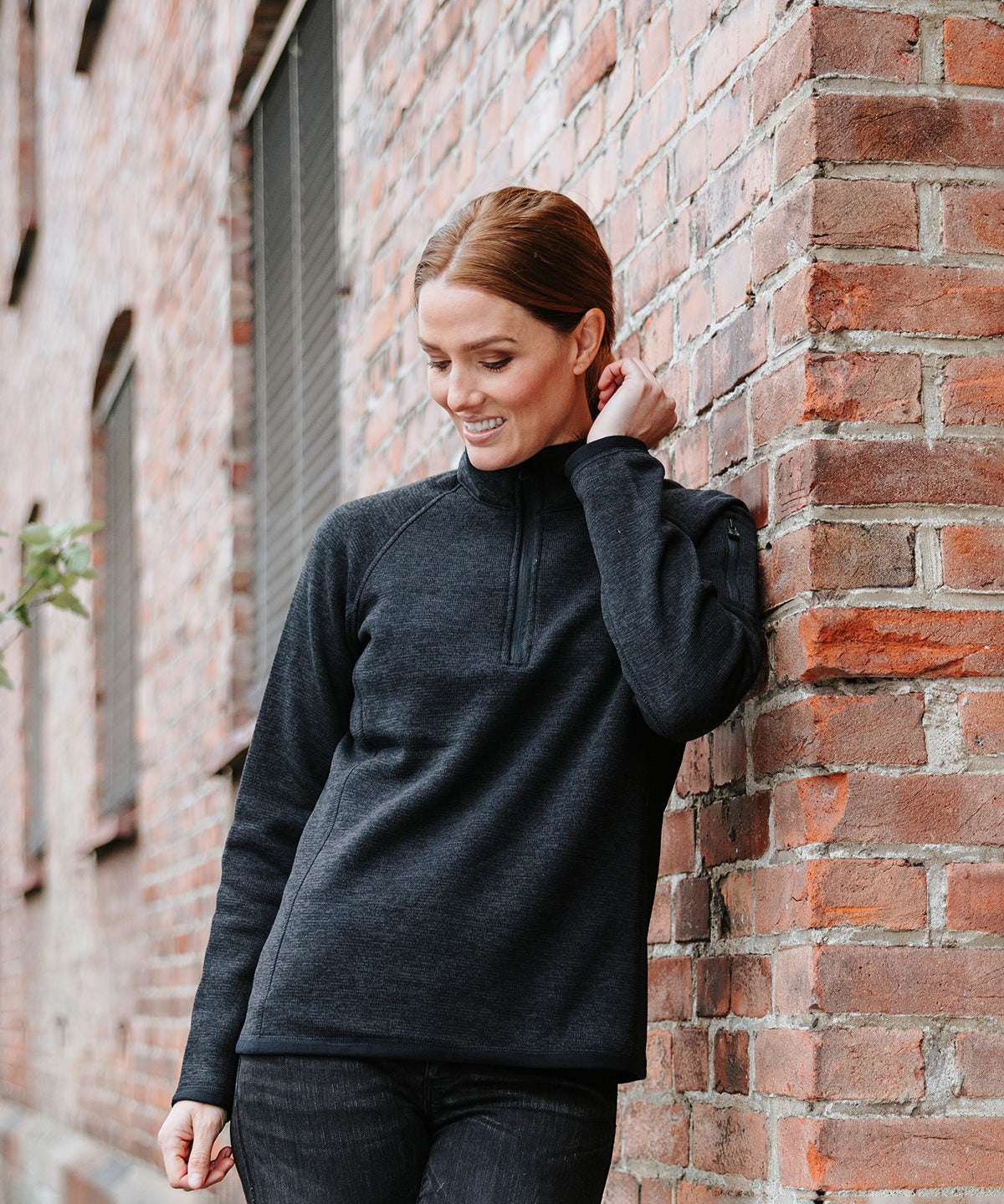 Womens Avalante -zip fleece | black heather