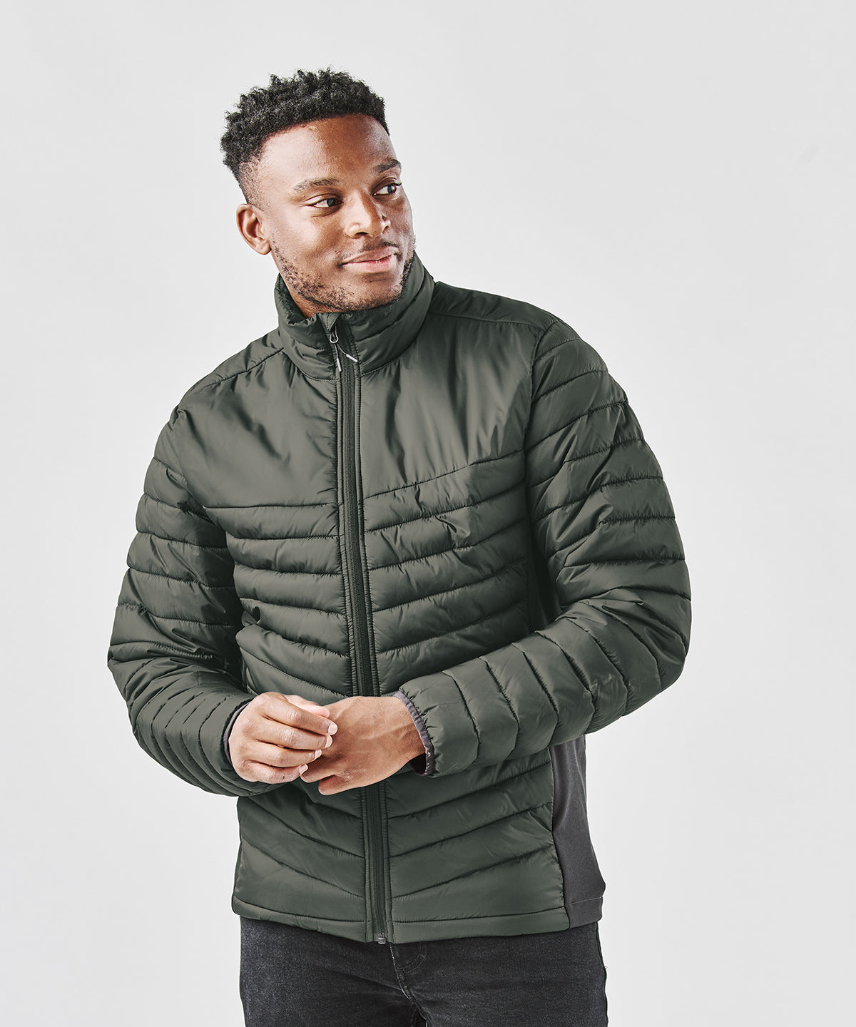 Montserrat thermal jacket | black/granite