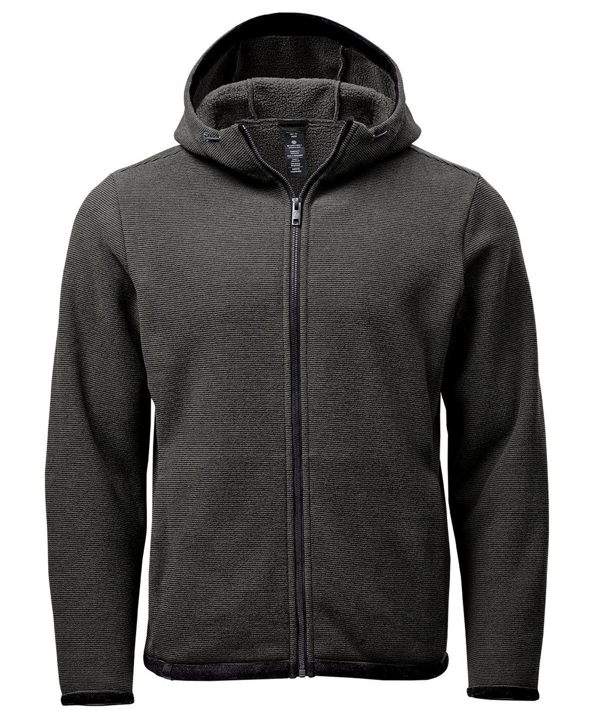 Medusa fleece hoodie | charcoal stripe