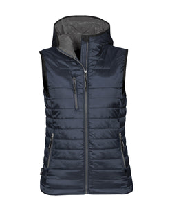 Womens Gravity thermal vest | Black/True Red