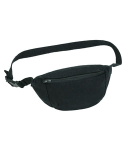 Hip bag with canvas fabric (STAU891) | black