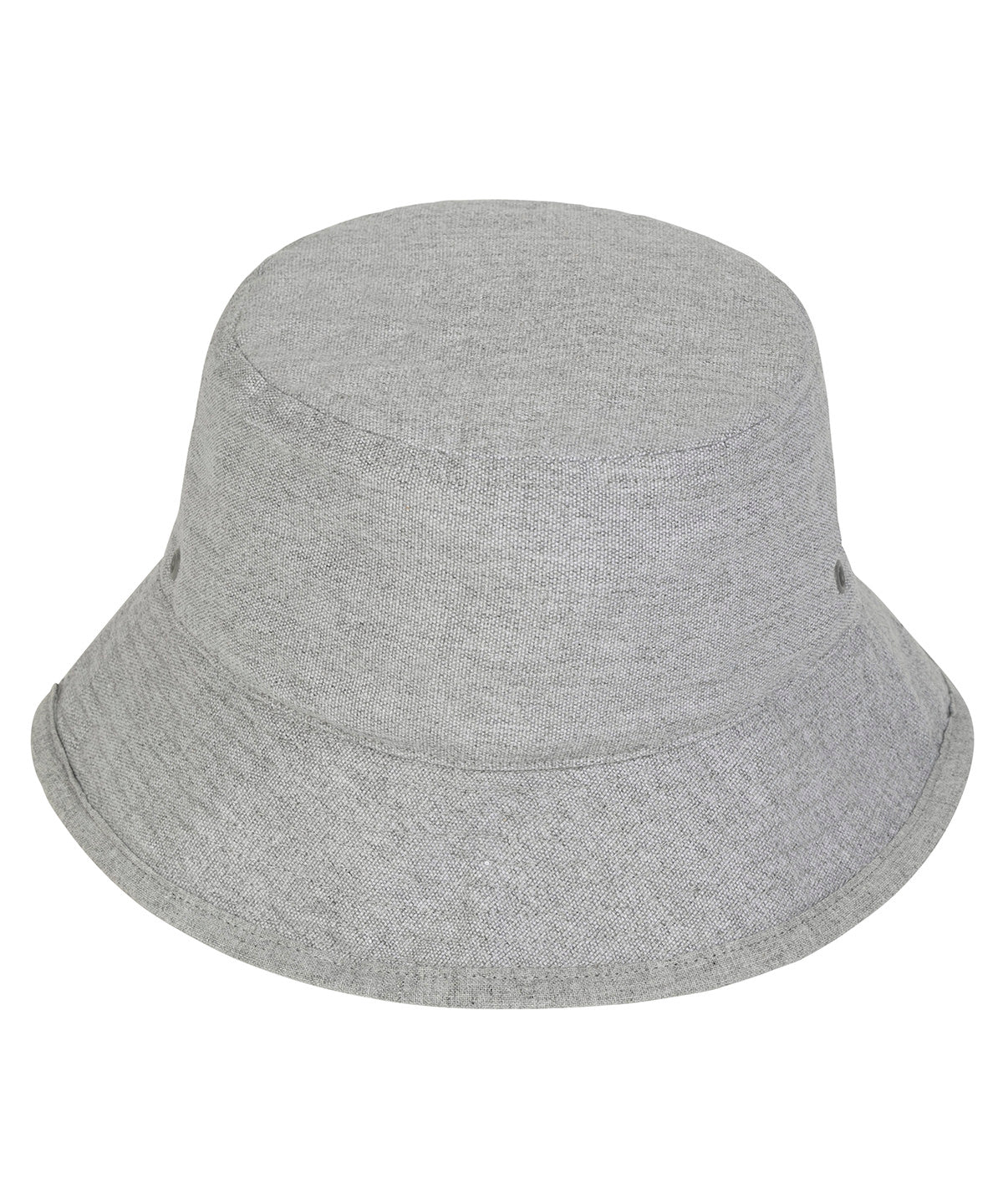 Bucket hat with metal eyelets (STAU893) | heather grey