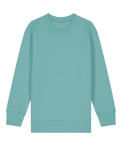 Kids Mini Changer 20 iconic crew neck sweatshirt (STSK181) | teal monstera