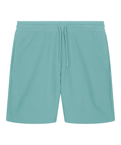 Unisex Trainer 20 jogger shorts (STBU186) | teal monstera