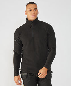 Hobson -zip microfleece | black