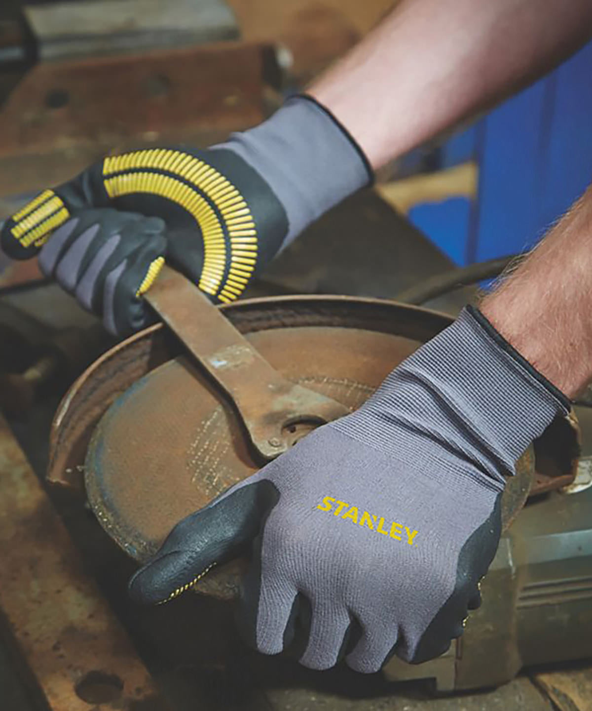 Stanley razor thread gripper gloves | grey/black/yellow