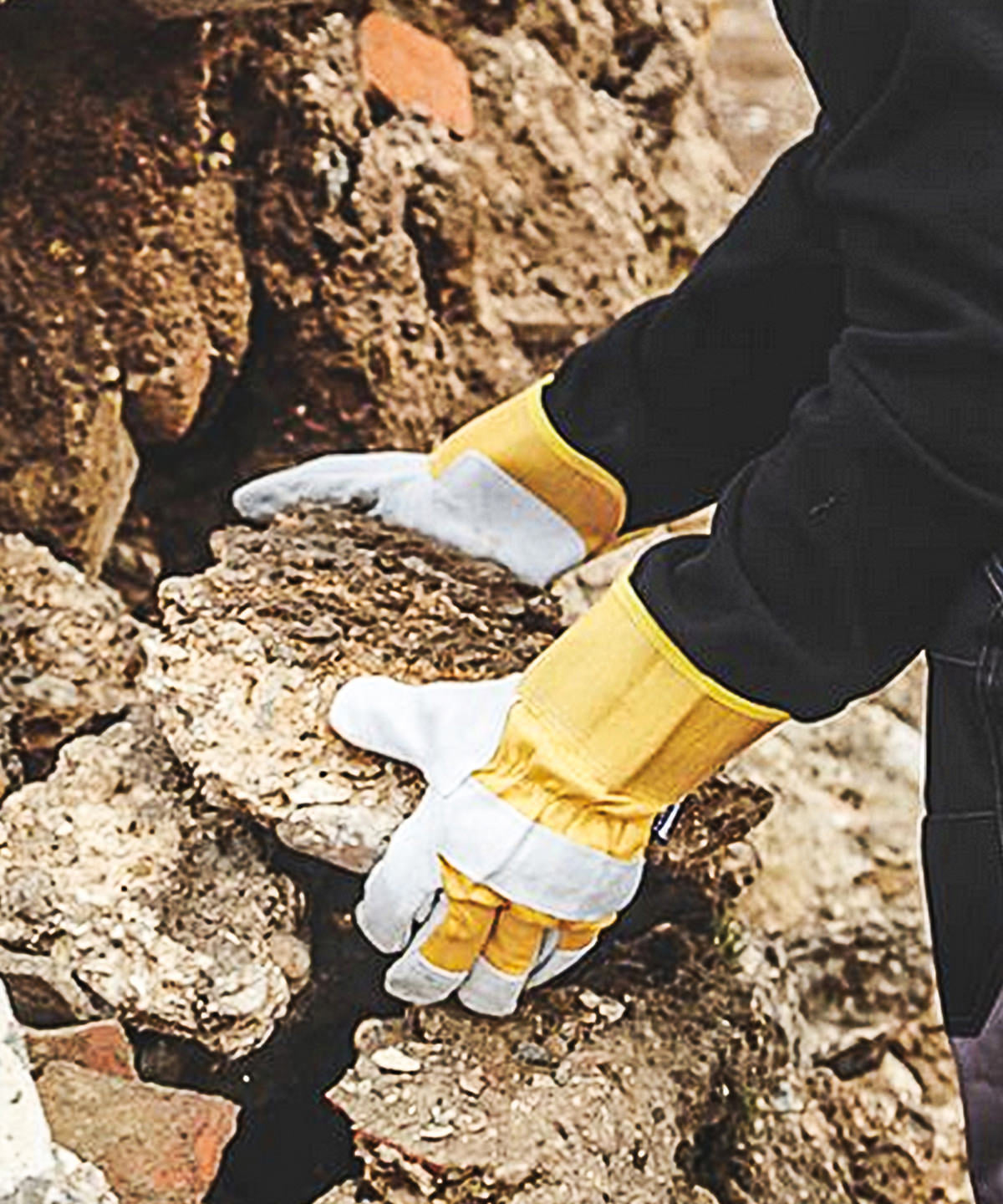 Stanley winter rigger gloves | grey/yellow
