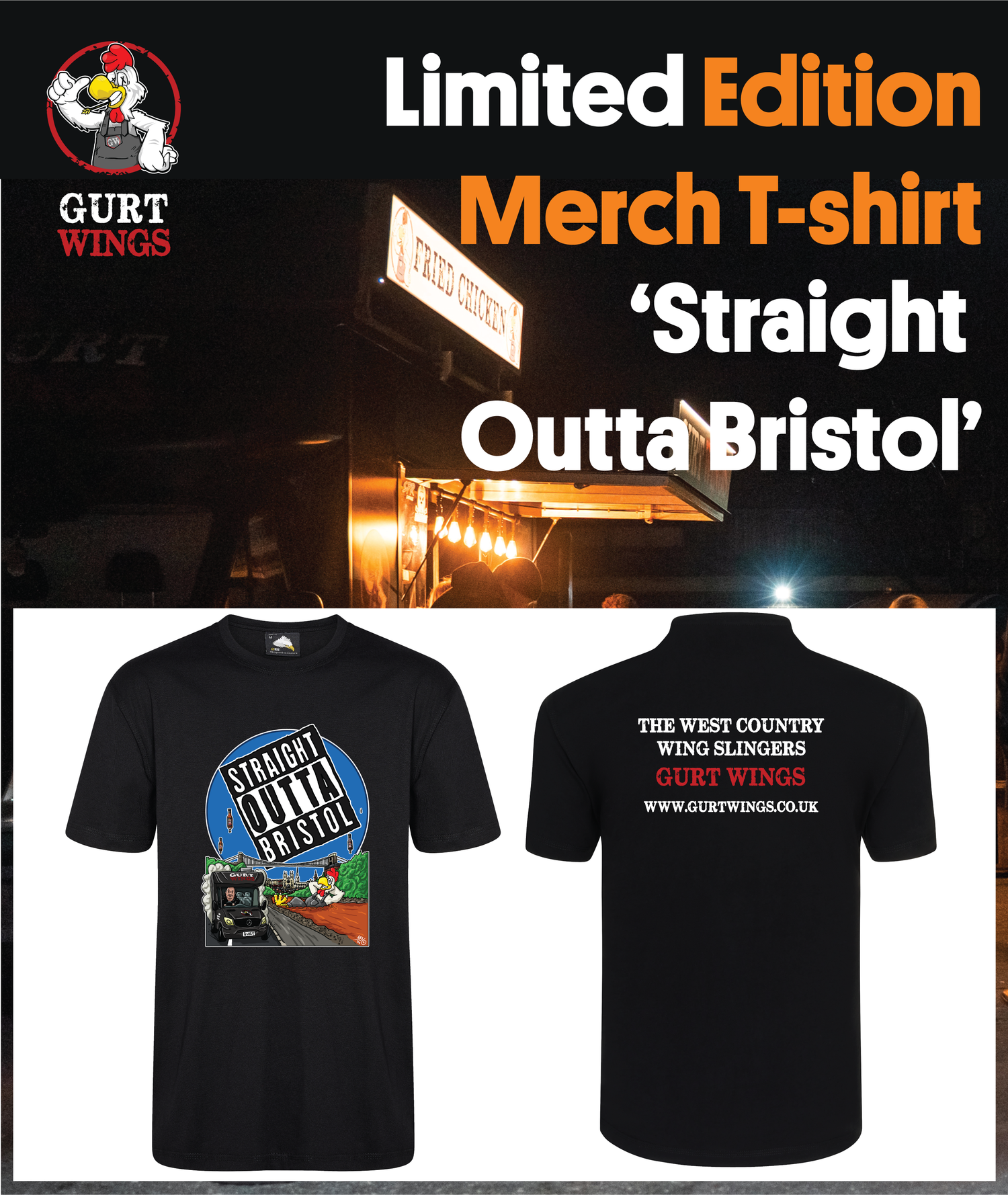 Gurt Wings - 'Limited Edition' Merch T-Shirt - Straight Outta