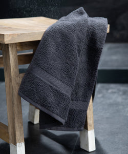 Luxury range hand towel | black