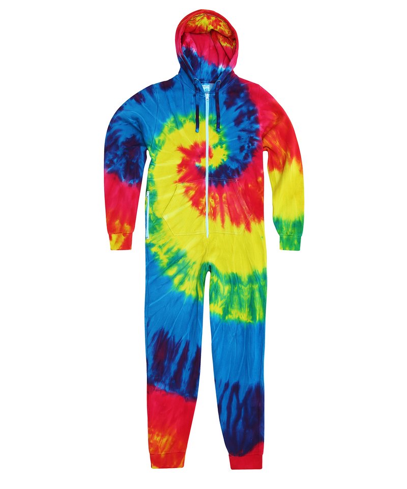 Kids rainbow tie-die all-in-one | Rainbow