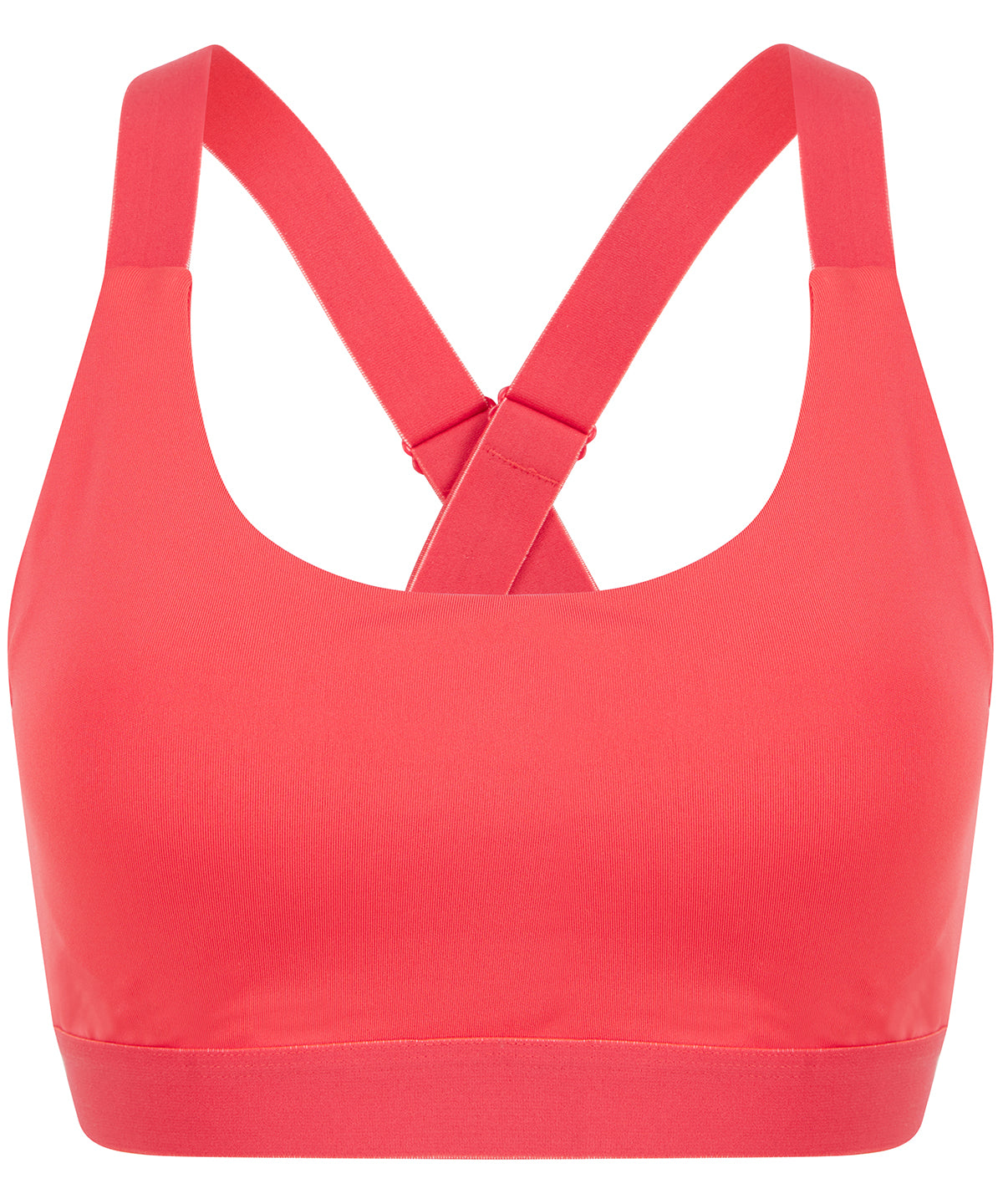 Medium impact core bra | hot coral