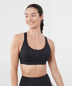Medium impact core bra | black