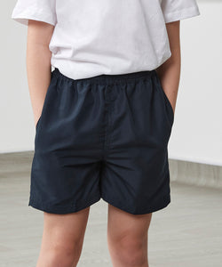 Kids track shorts | black