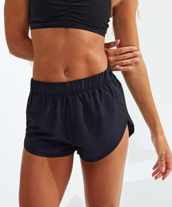 Womens TriDri® running shorts | black