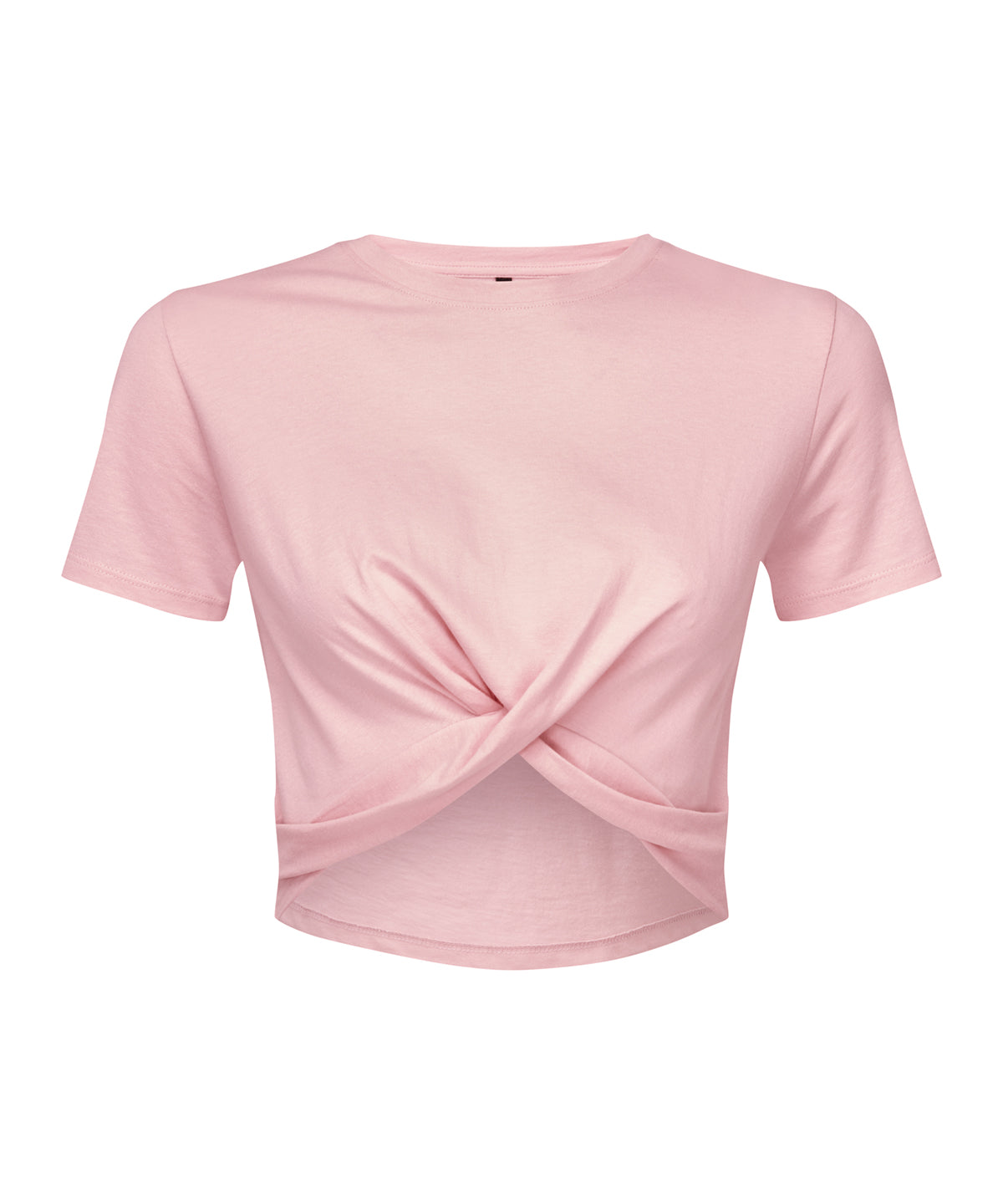 Womens TriDri® twist crop top | light pink