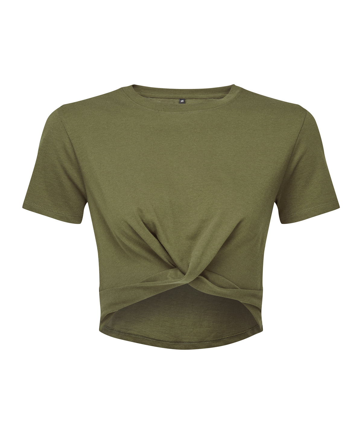 Womens TriDri® twist crop top | olive