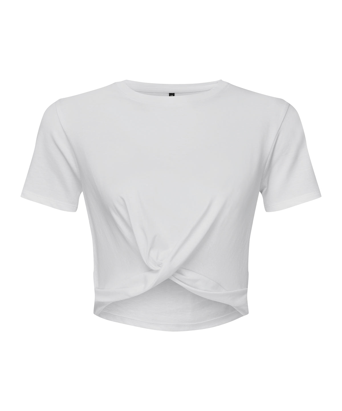 Womens TriDri® twist crop top | white