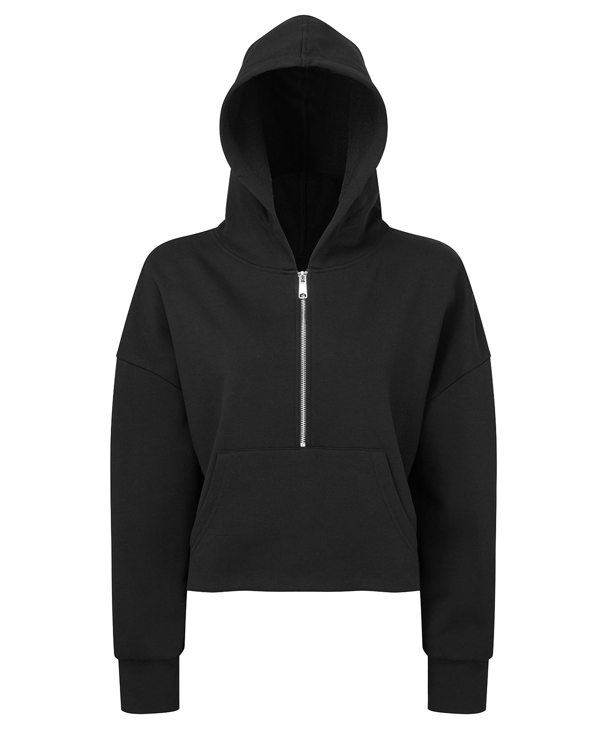 Womens TriDri® 1/2 zip hoodie | black