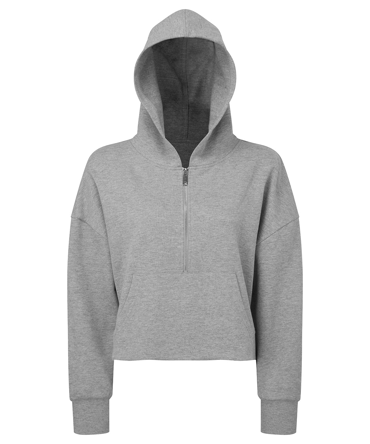 Womens TriDri® 1/2 zip hoodie | heather grey