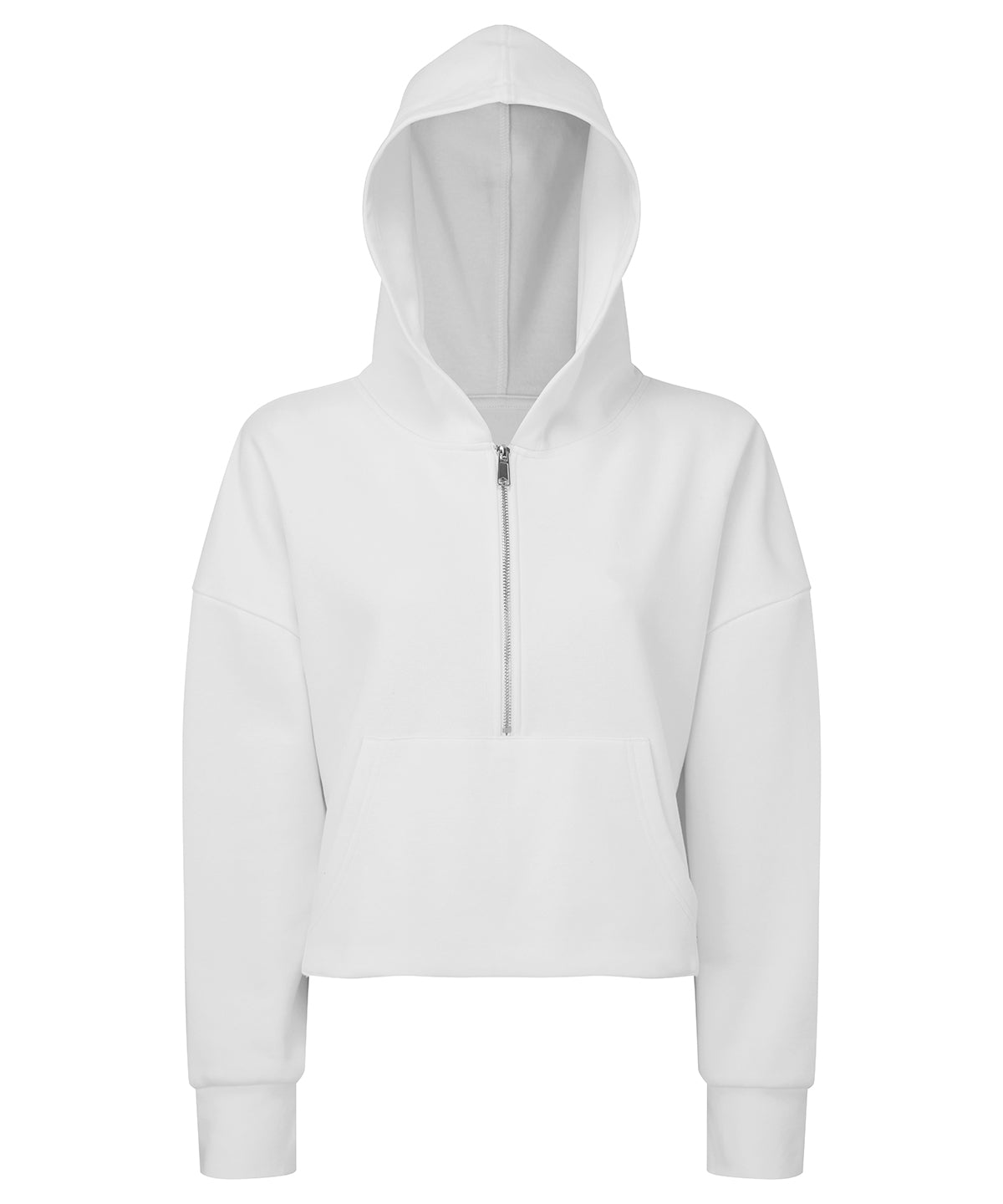 Womens TriDri® 1/2 zip hoodie | white