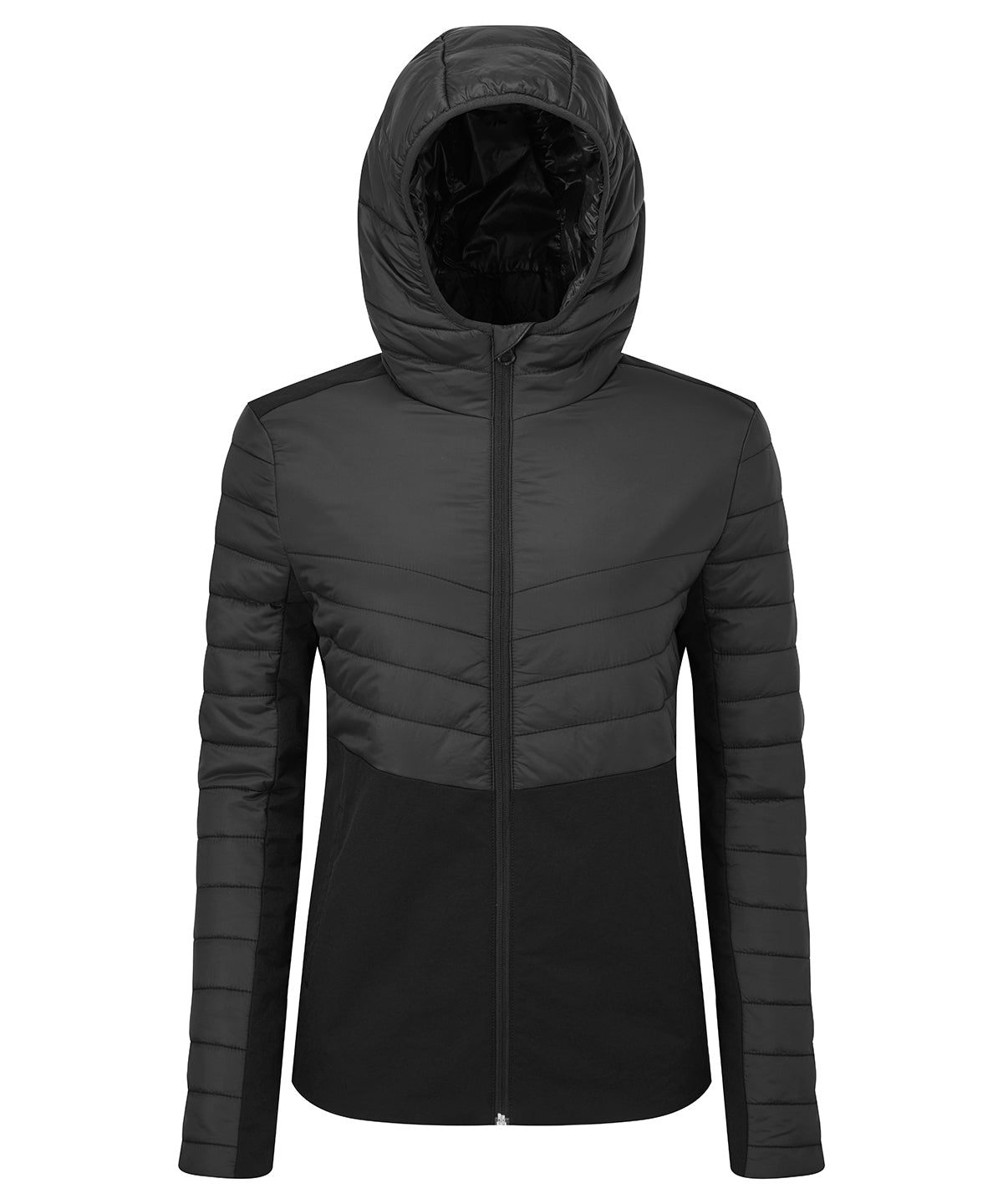 Womens TriDri® insulated hybrid jacket | black