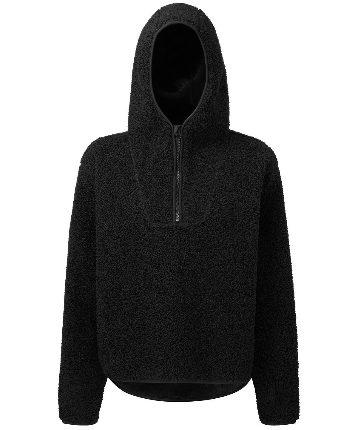 Womens TriDri® sherpa -zip hoodie | Black