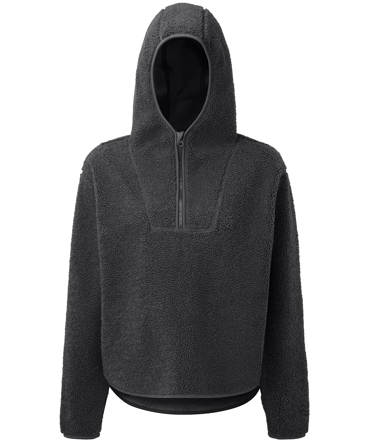 Womens TriDri® sherpa -zip hoodie | charcoal