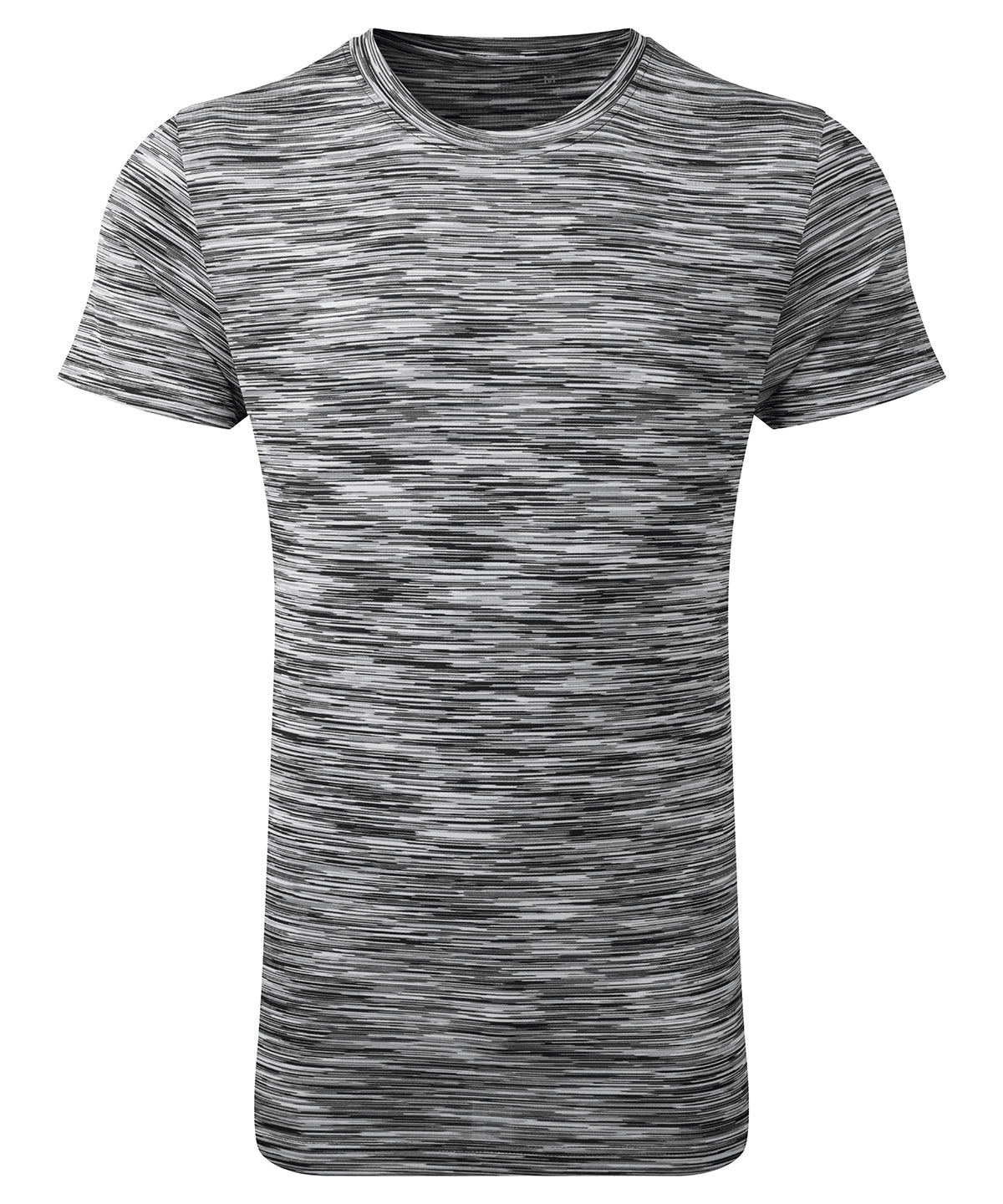 TriDri® space dye performance t-shirt | black/grey