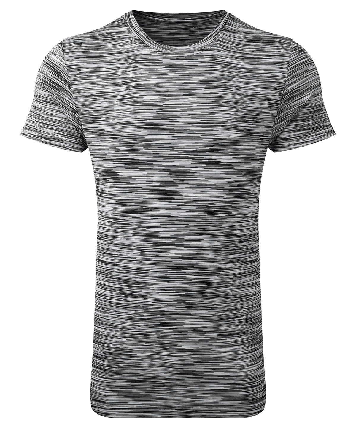 TriDri® space dye performance t-shirt | Black/Grey