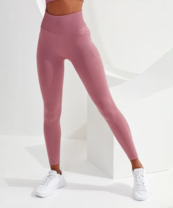 Womens TriDri® ribbed seamless 3D fit multi-sport leggings | black