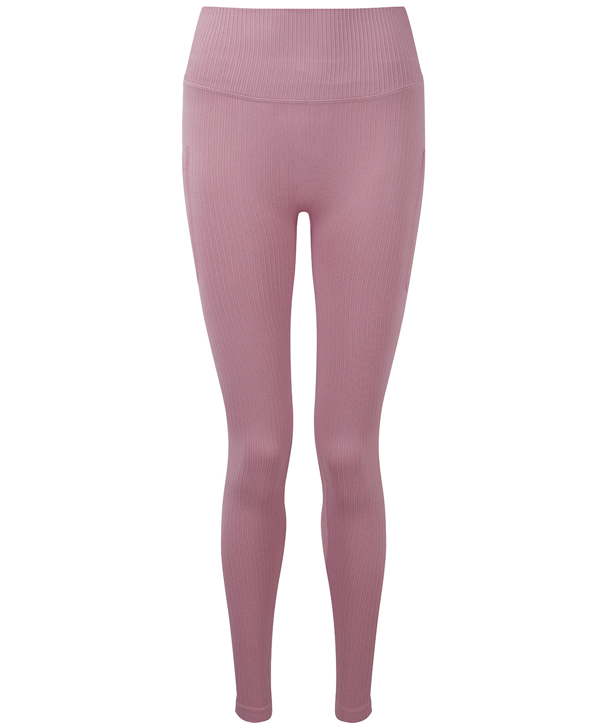 Womens TriDri® ribbed seamless 3D fit multi-sport leggings | mauve