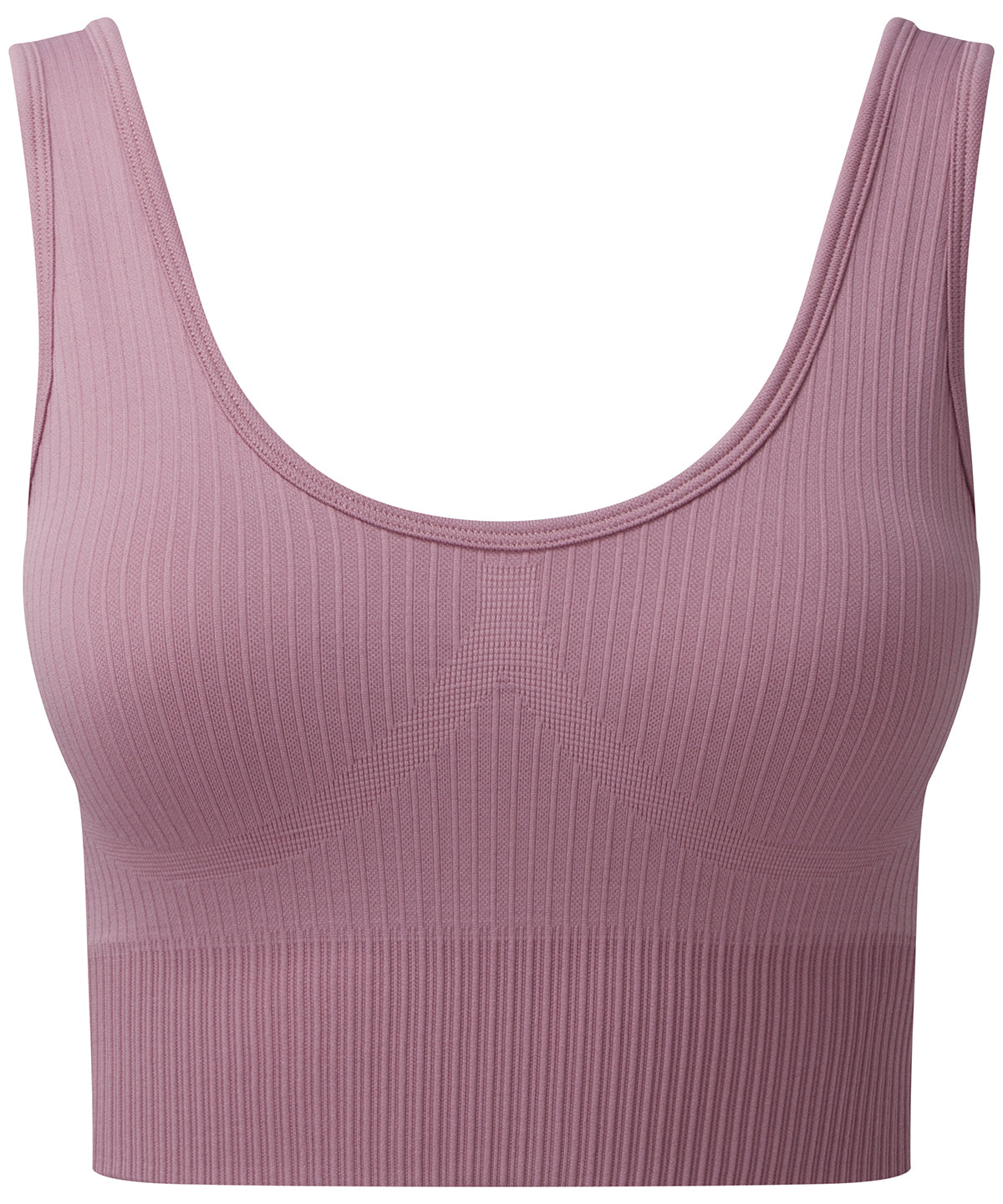 Womens TriDri® ribbed seamless 3D fit multi-sport bra | mauve