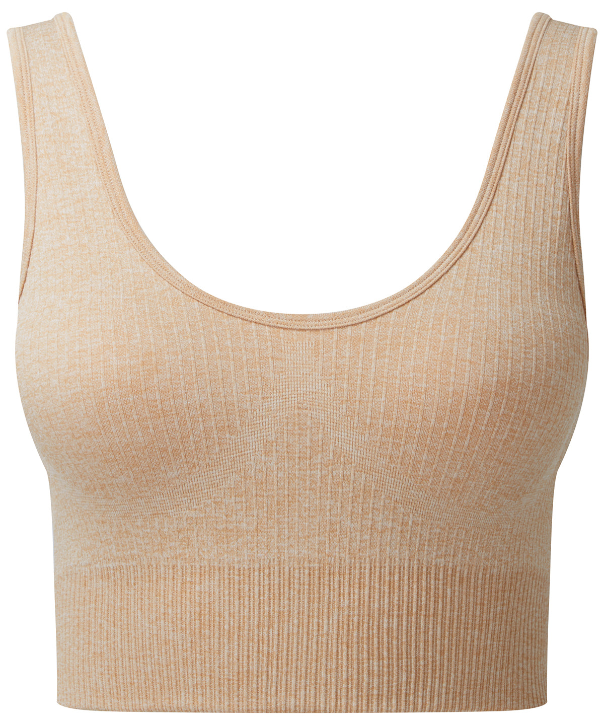 Womens TriDri® ribbed seamless 3D fit multi-sport bra | nude melange
