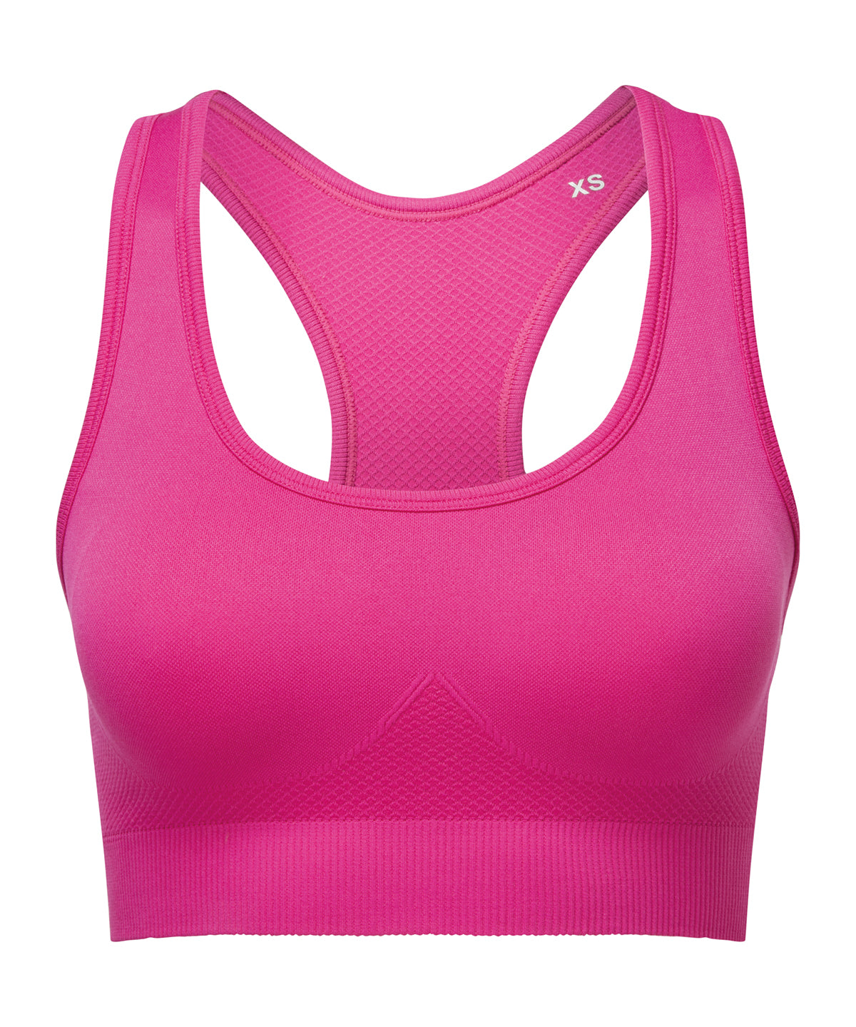 TriDri® seamless 3D fit multi-sport sculpt solid colour bra | fuchsia