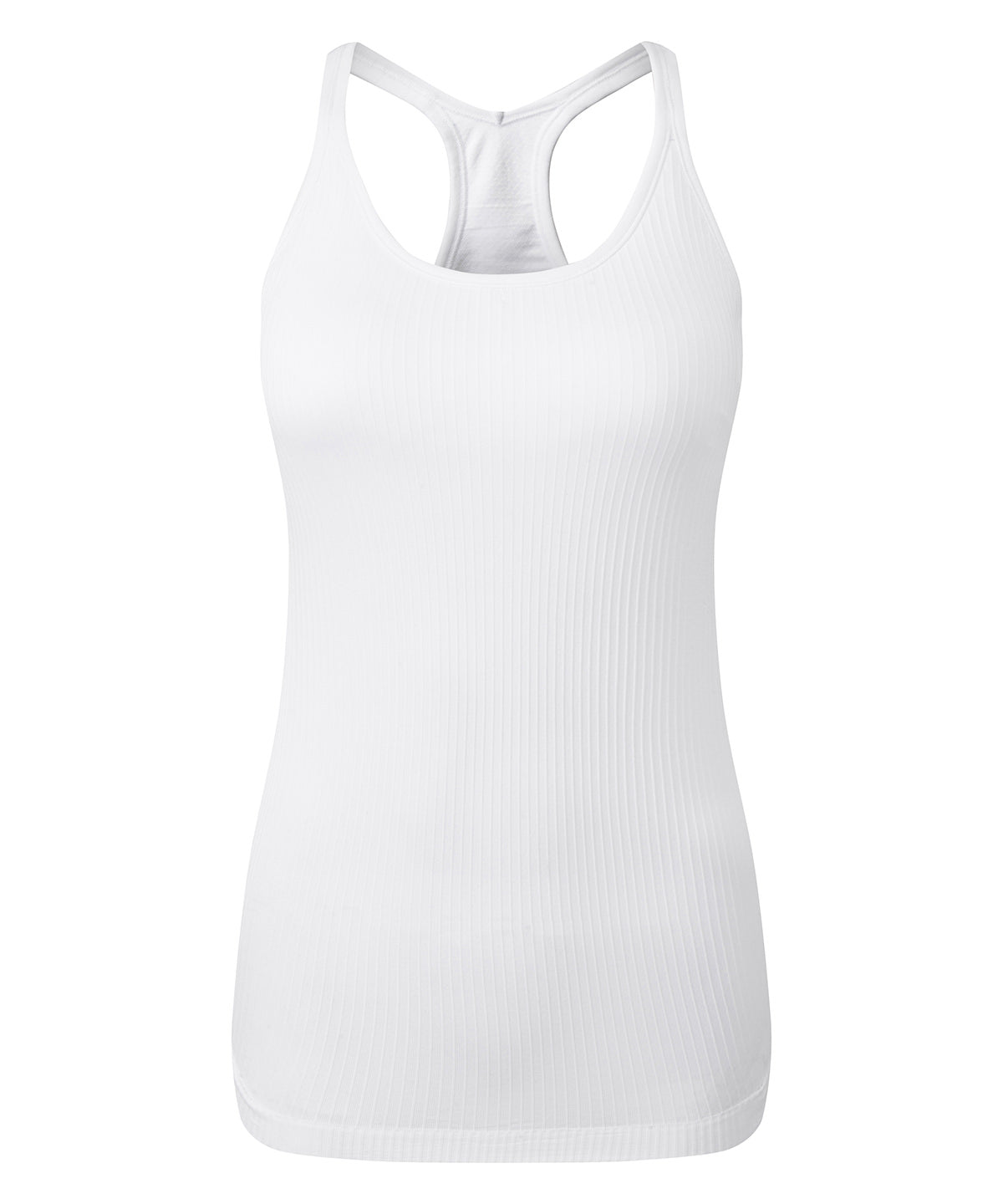 Womens TriDri® seamless 3D fit multi-sport sculpt vest with secret support | black melange