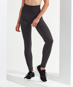 Womens TriDri® knitted city leggings | heather grey