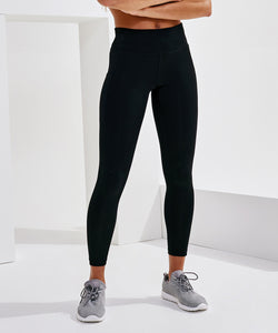 Womens TriDri® performance leggings with pockets | black