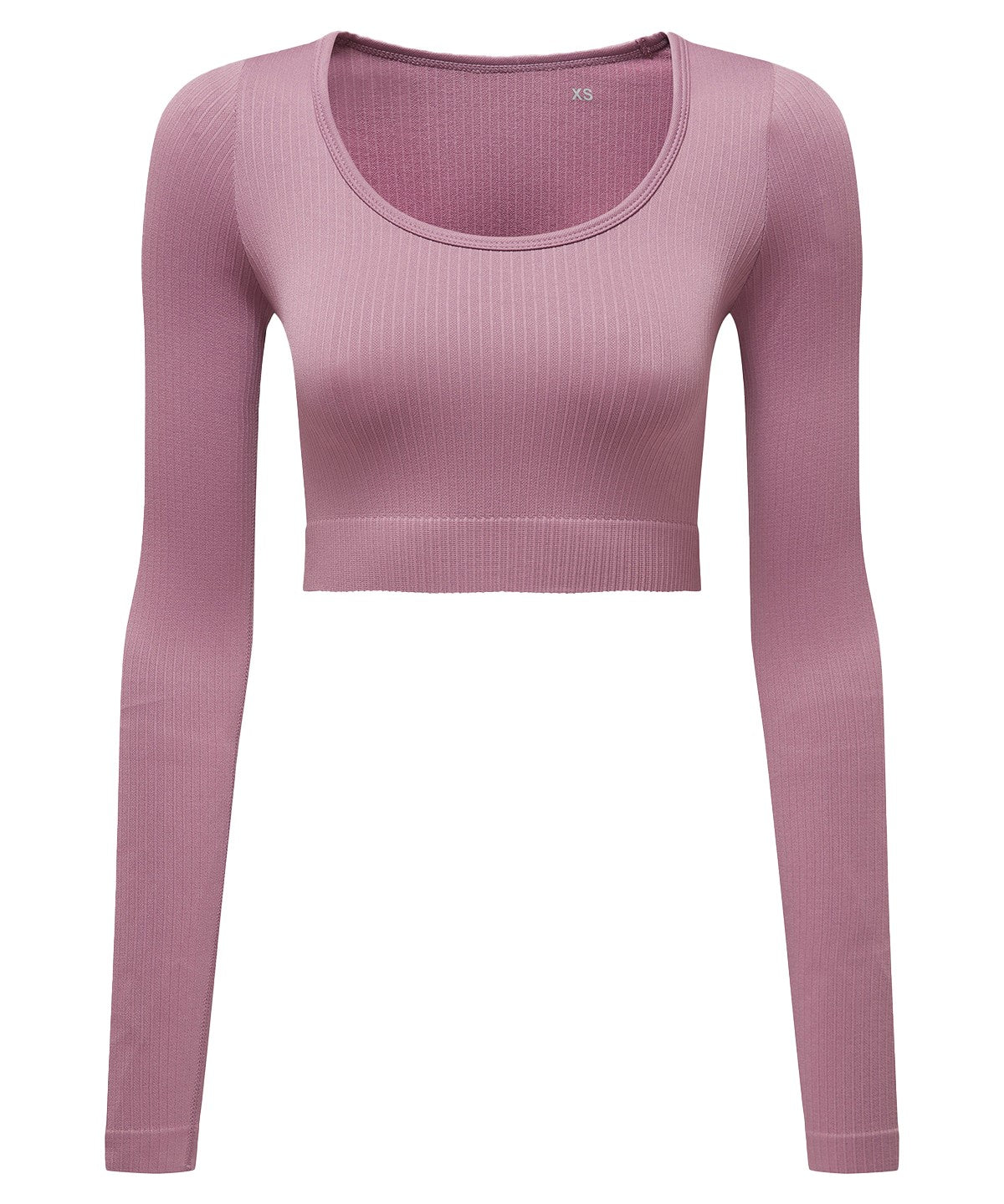 Womens TriDri® ribbed seamless 3D Fit crop top | mauve